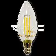 V-TAC COG LED lámpa E14 4W gyerta 2700K